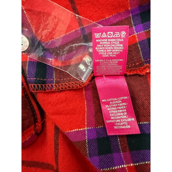 Victorias Secret 2pc M Flannel Babydoll Dress & Night Shirt Lounge‎ Leisure Y2K - Picture 10 of 11